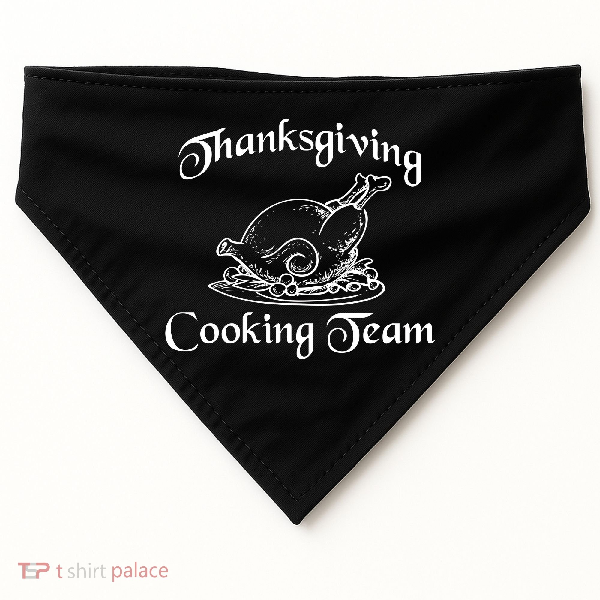 Thanksgiving Cooking Team USA-Made Doggie Bandana