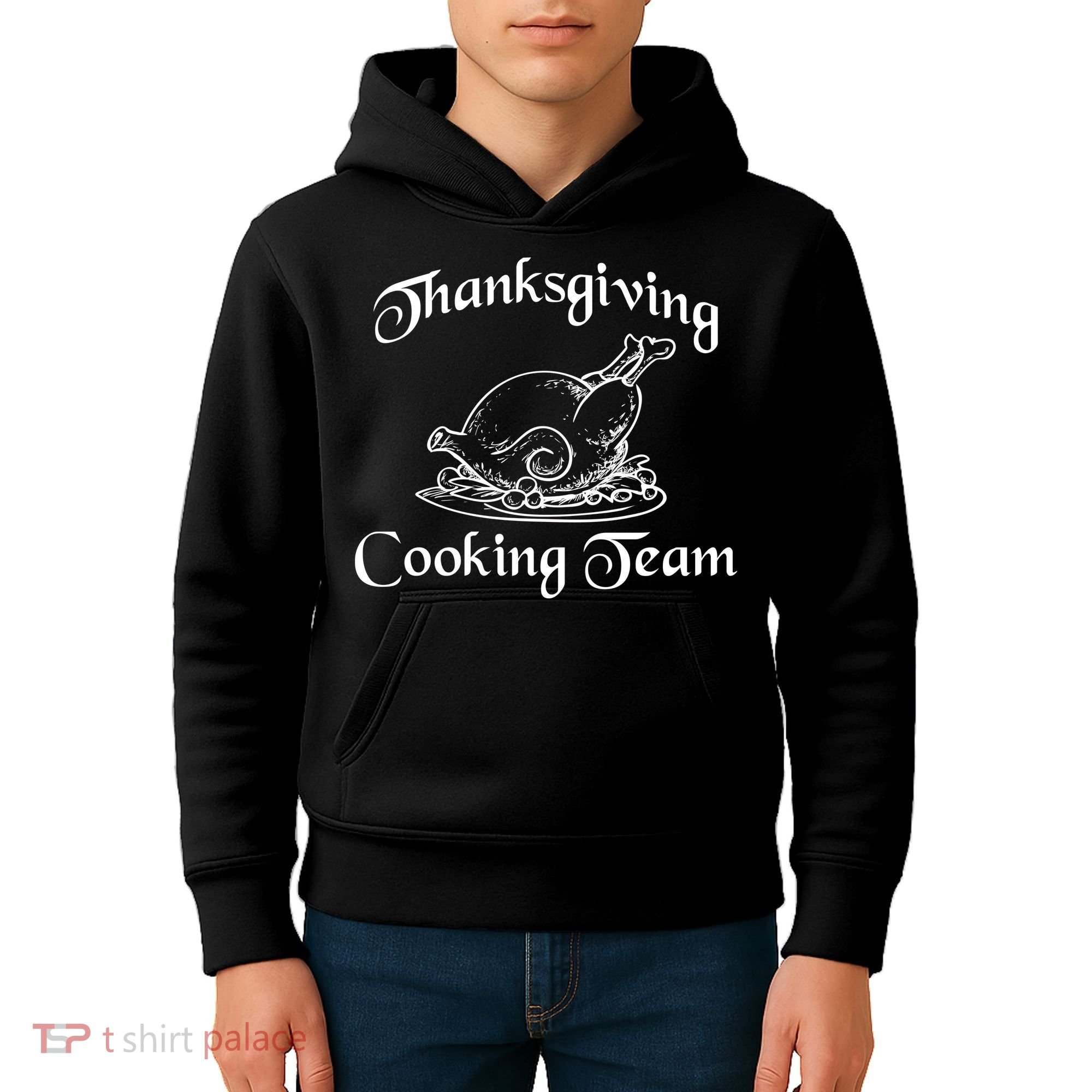 Thanksgiving Cooking Team Kids Hoodie