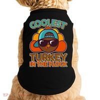 Thanksgiving Coolest Turkey In The Flock Doggie Tank thumb 0