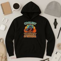 Thanksgiving Coolest Turkey In The Flock Hoodie thumb 3