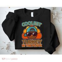 Thanksgiving Coolest Turkey In The Flock Sweatshirt thumb 2