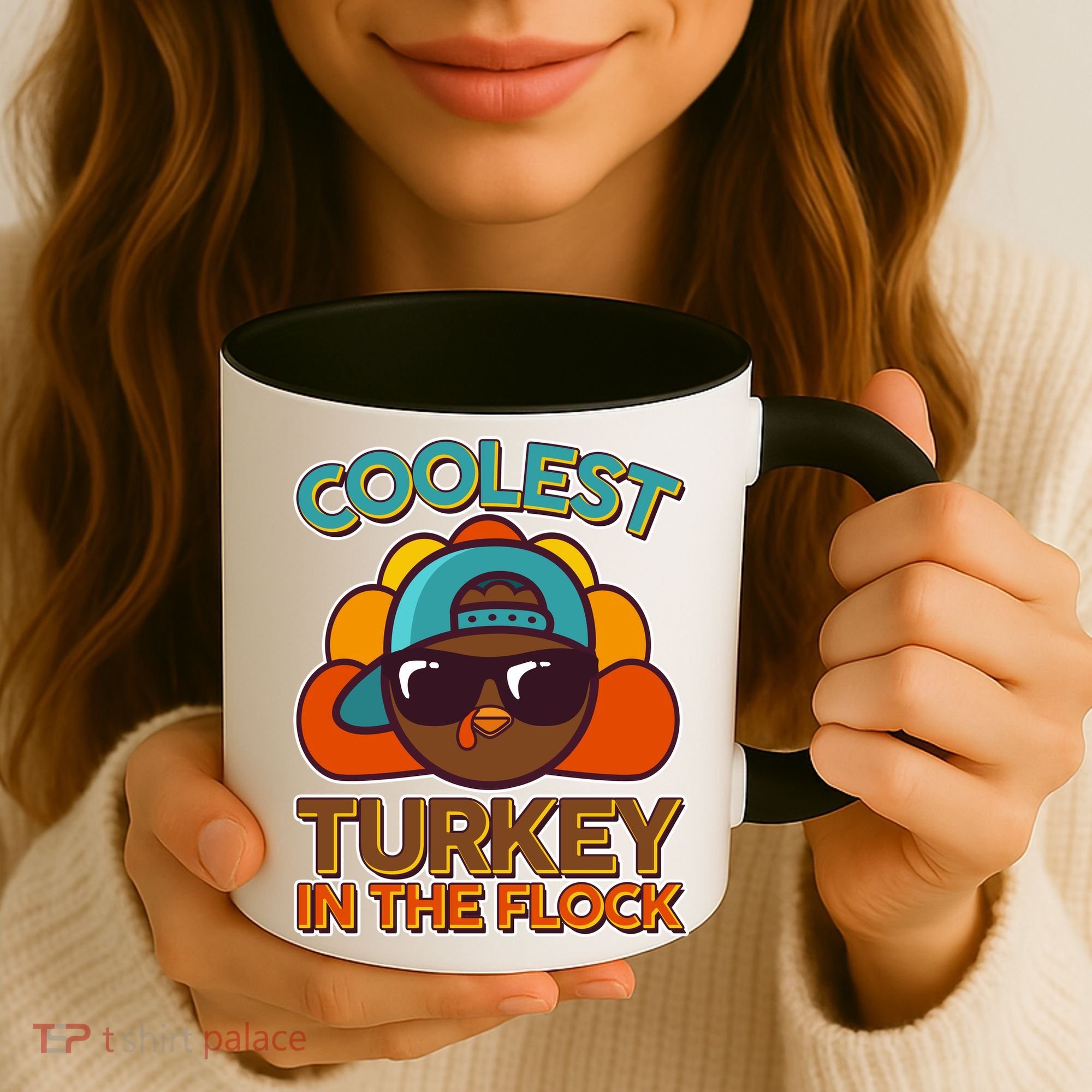 Thanksgiving Coolest Turkey In The Flock Coffee Mug