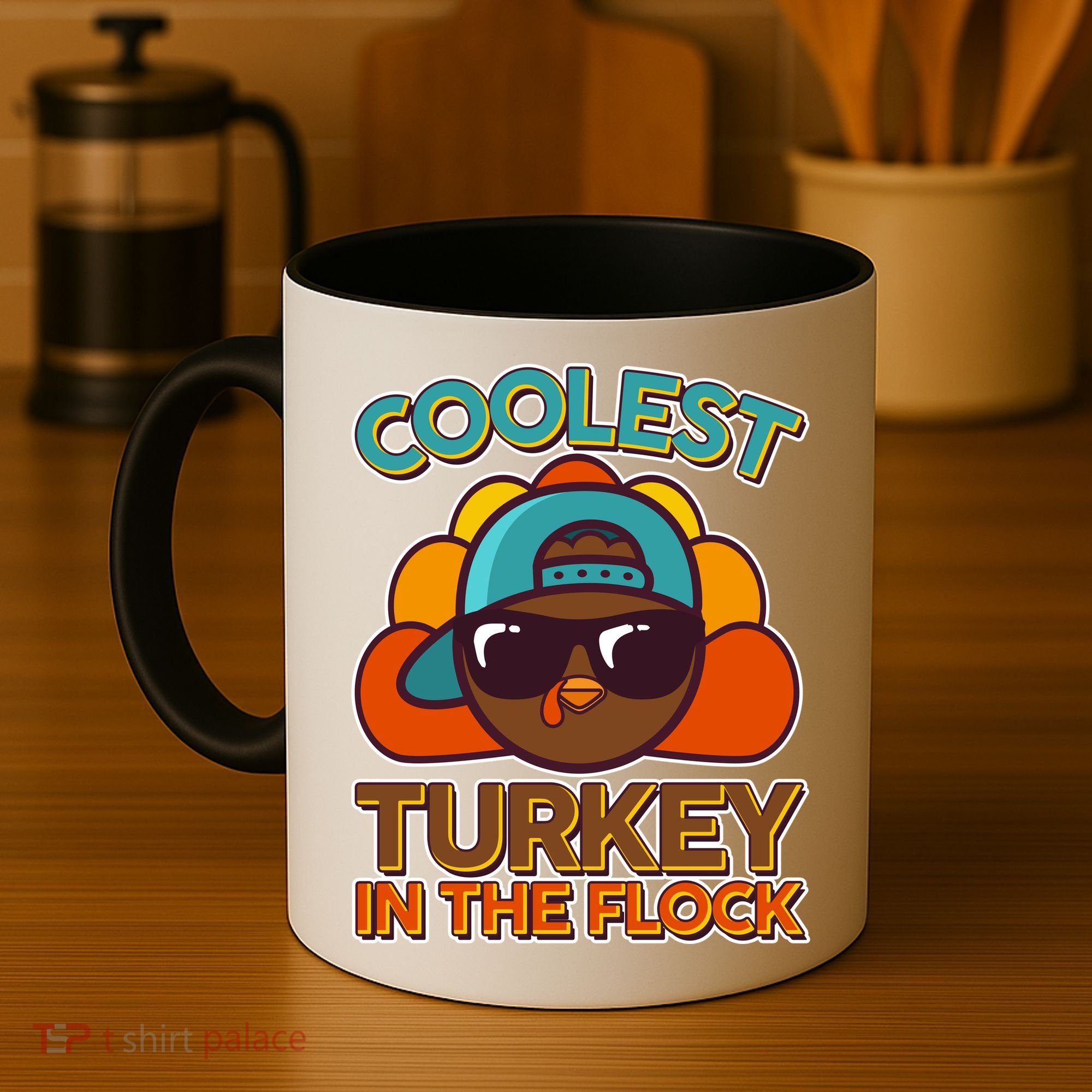 Thanksgiving Coolest Turkey In The Flock Coffee Mug