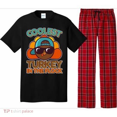 Thanksgiving Coolest Turkey In The Flock Pajama Set