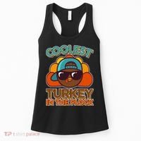 Thanksgiving Coolest Turkey In The Flock Women's Tank Top thumb 0