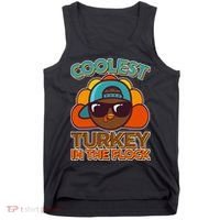 Thanksgiving Coolest Turkey In The Flock Tank Top thumb 0