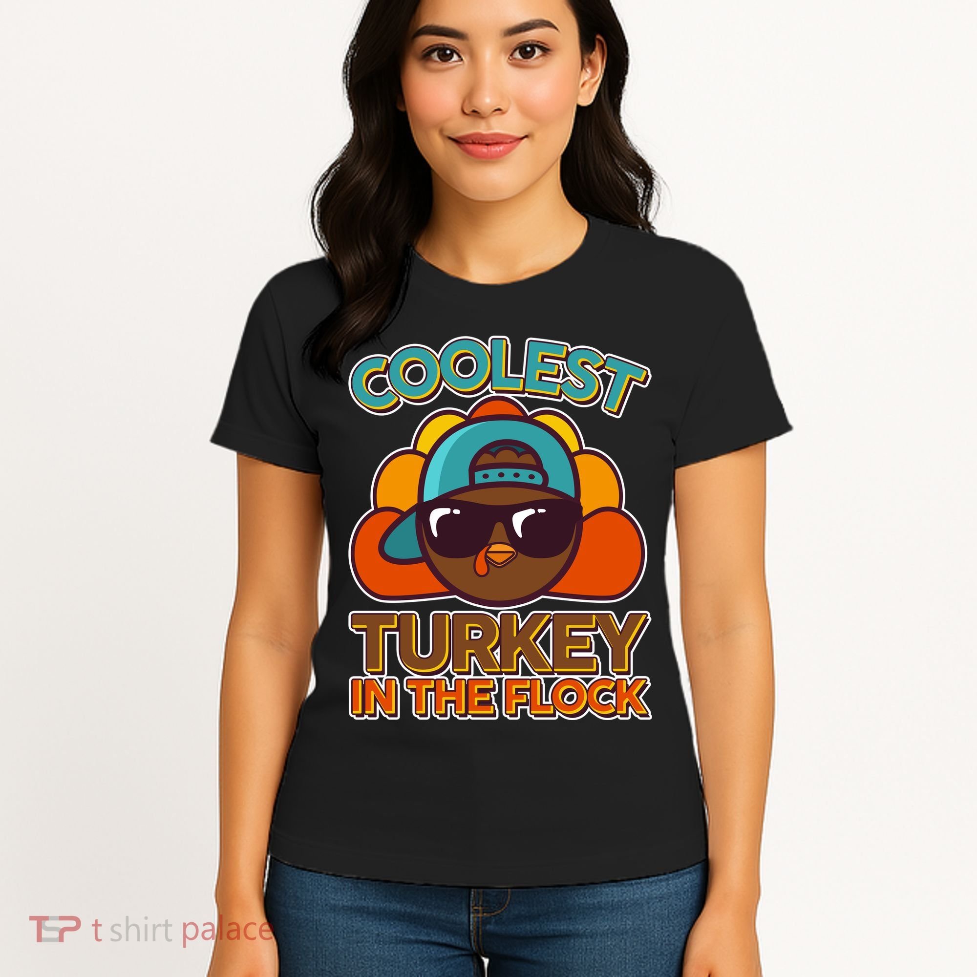 Thanksgiving Coolest Turkey In The Flock Women's T-Shirt