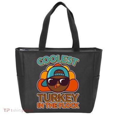 Thanksgiving Coolest Turkey In The Flock Tote Bag