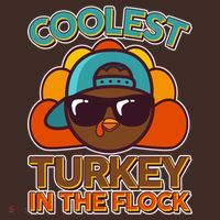 Thanksgiving Coolest Turkey In The Flock Beanie thumb 2