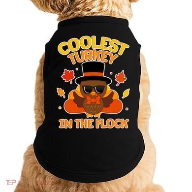 Thanksgiving Cute Coolest Turkey In The Flock Doggie Tank