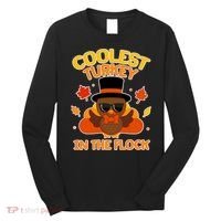 Thanksgiving Cute Coolest Turkey In The Flock Long Sleeve Shirt thumb 0