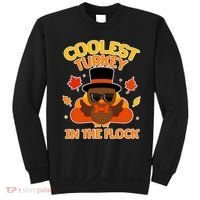 Thanksgiving Cute Coolest Turkey In The Flock Sweatshirt thumb 0