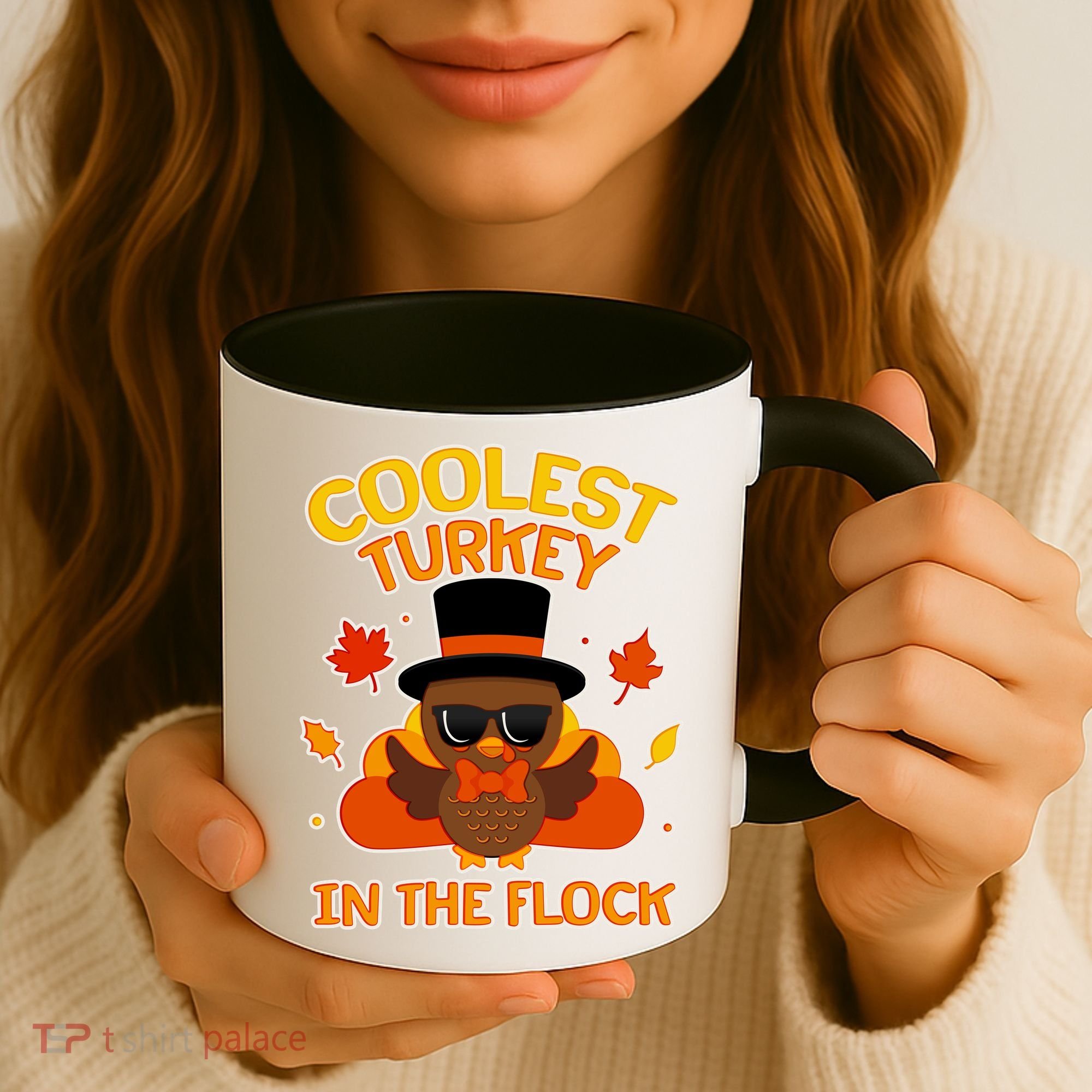 Thanksgiving Cute Coolest Turkey In The Flock Coffee Mug
