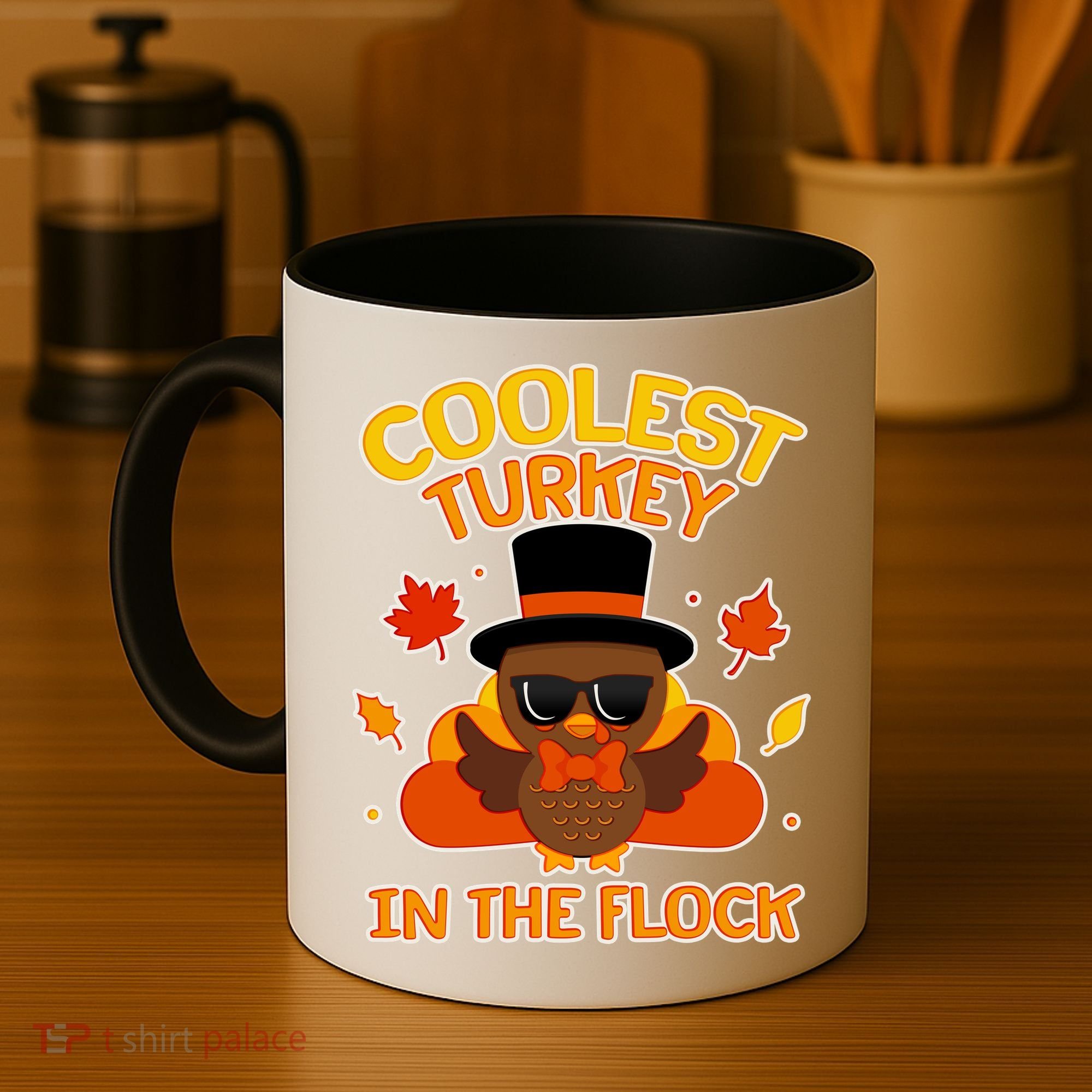Thanksgiving Cute Coolest Turkey In The Flock Coffee Mug