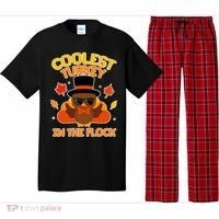 Thanksgiving Cute Coolest Turkey In The Flock Pajama Set thumb 0