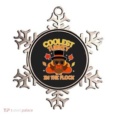 Thanksgiving Cute Coolest Turkey In The Flock Ornament