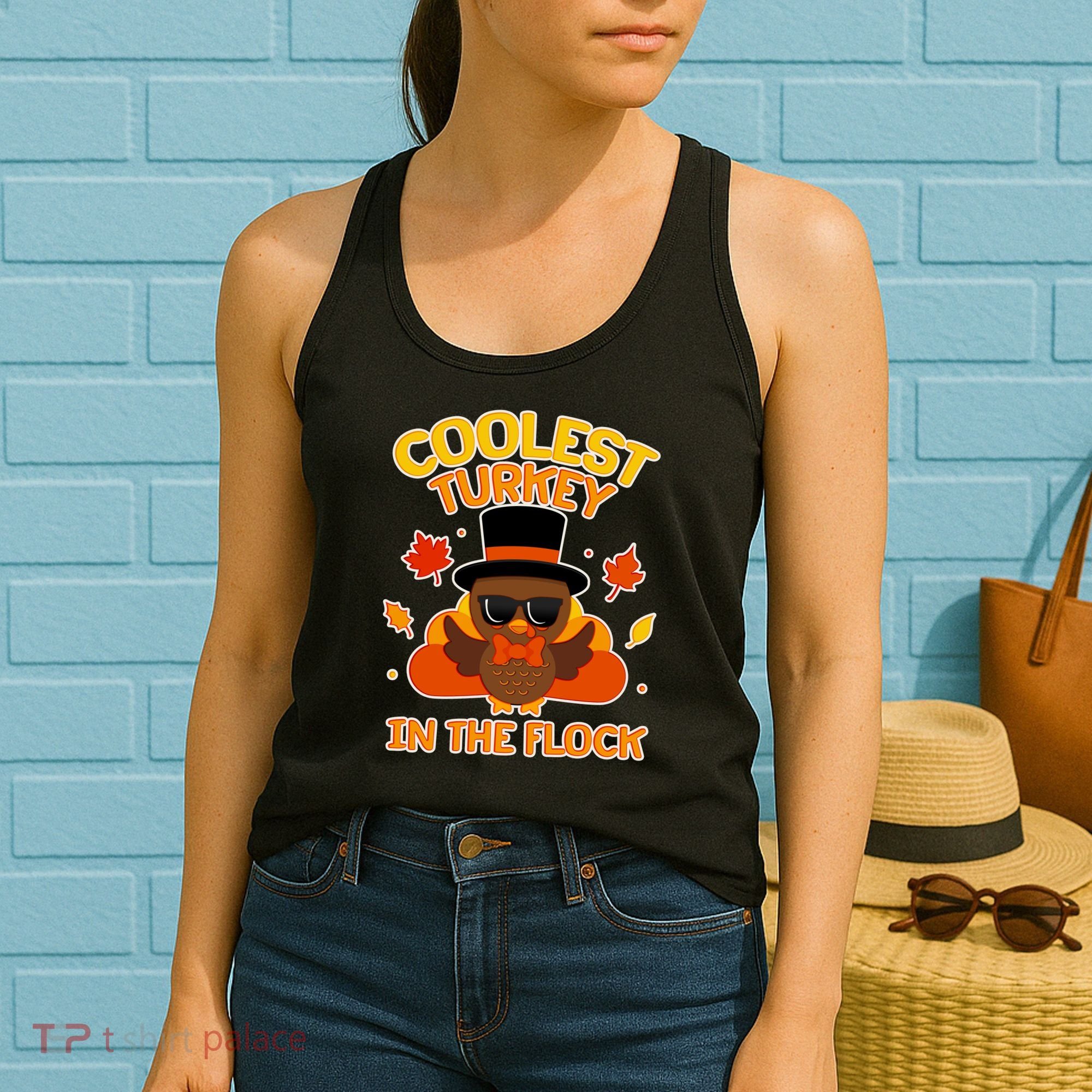 Thanksgiving Cute Coolest Turkey In The Flock Women's Tank Top