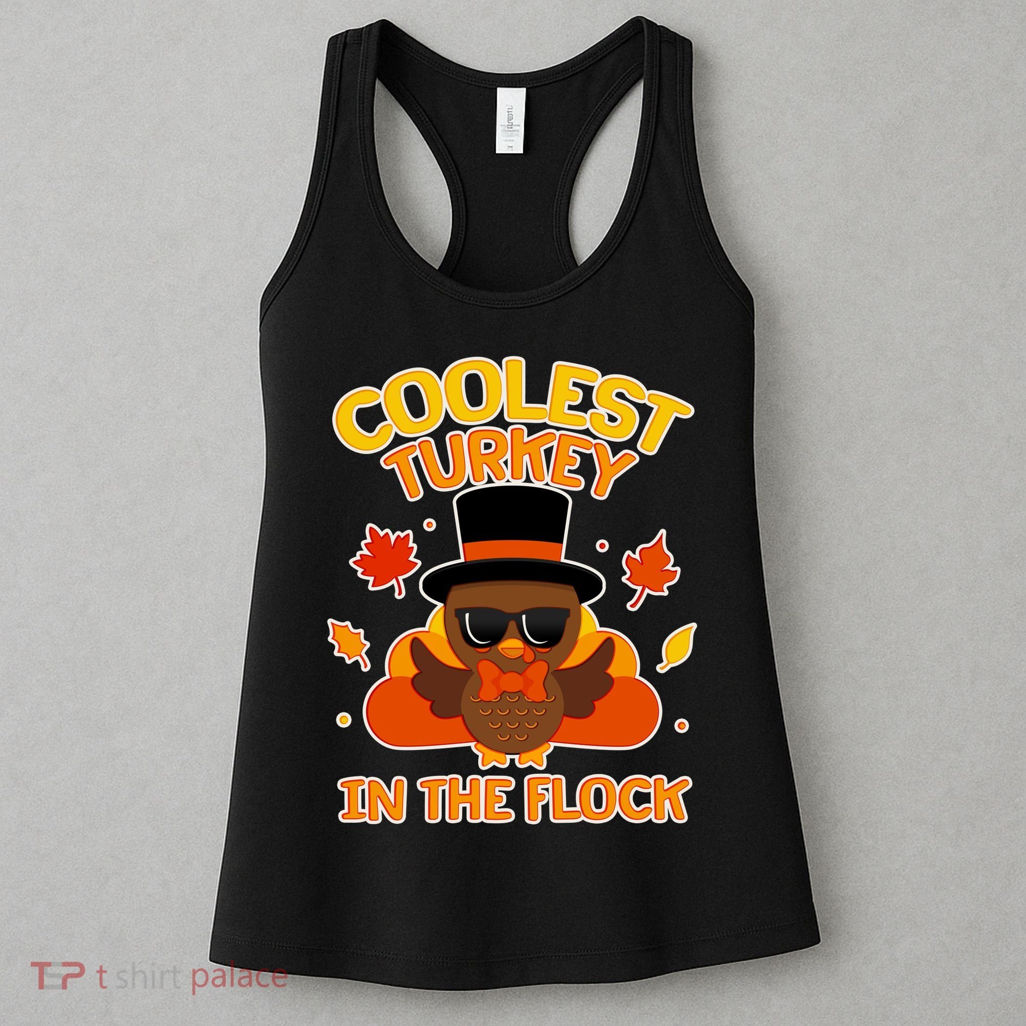 Thanksgiving Cute Coolest Turkey In The Flock Women's Tank Top