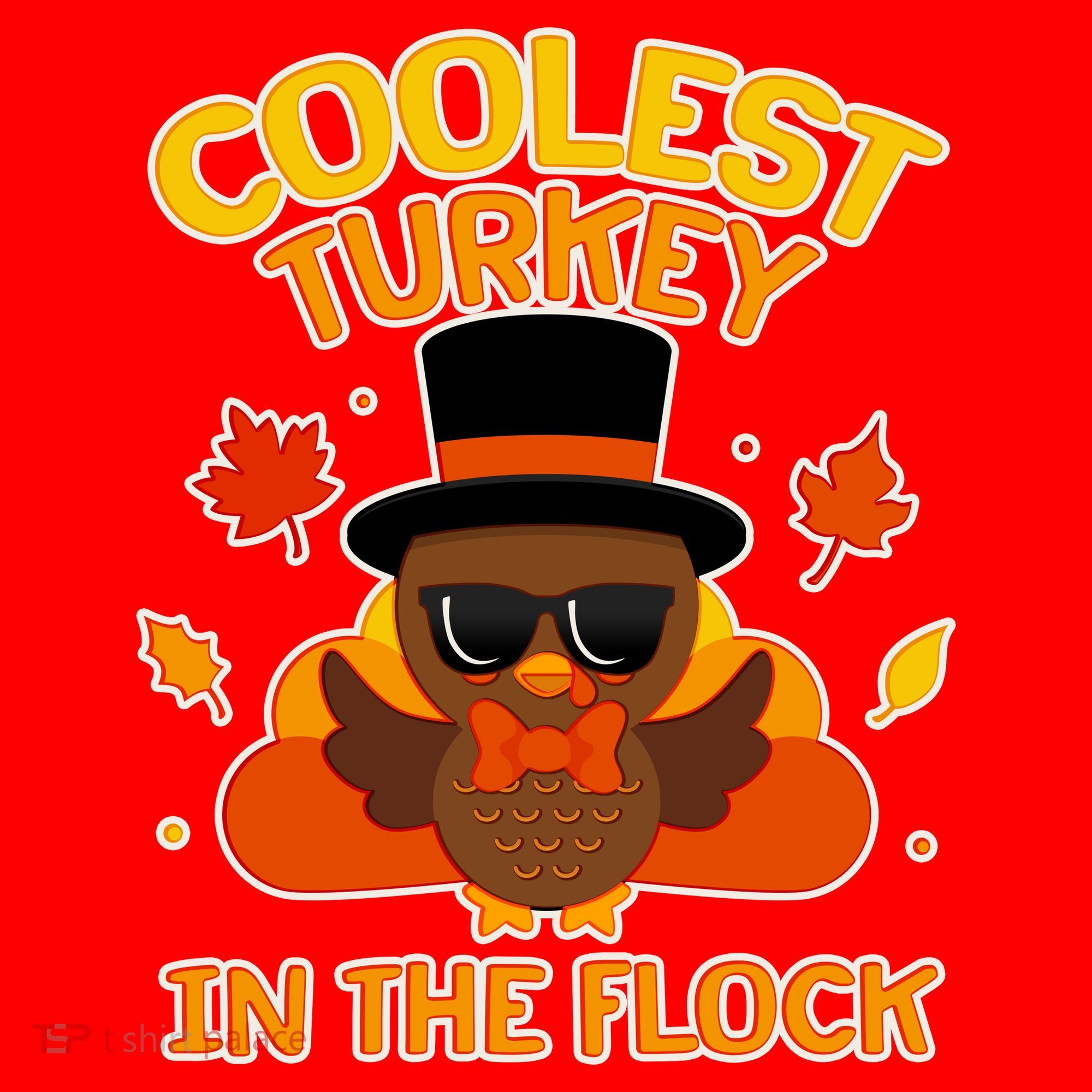 Thanksgiving Cute Coolest Turkey In The Flock Santa Hat