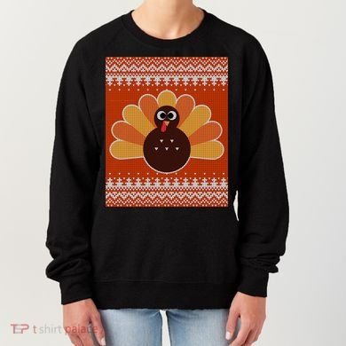 Thanksgiving Cute Turkey Ugly Sweater Women's Sweatshirt