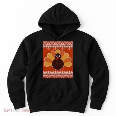 Thanksgiving Cute Turkey Ugly Sweater Hoodie