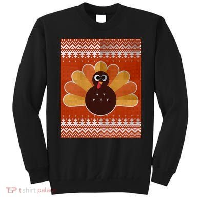 Thanksgiving Cute Turkey Ugly Sweater Sweatshirt