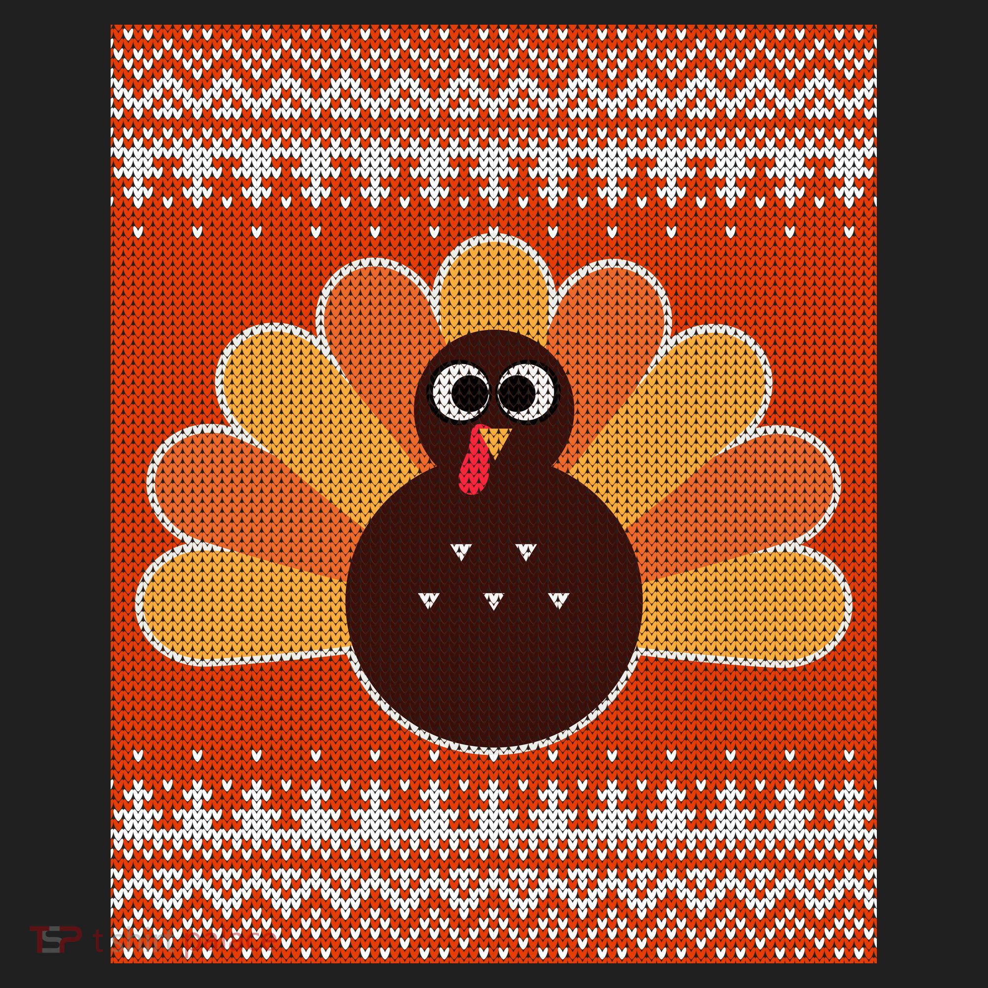 Thanksgiving Cute Turkey Ugly Sweater Tumbler