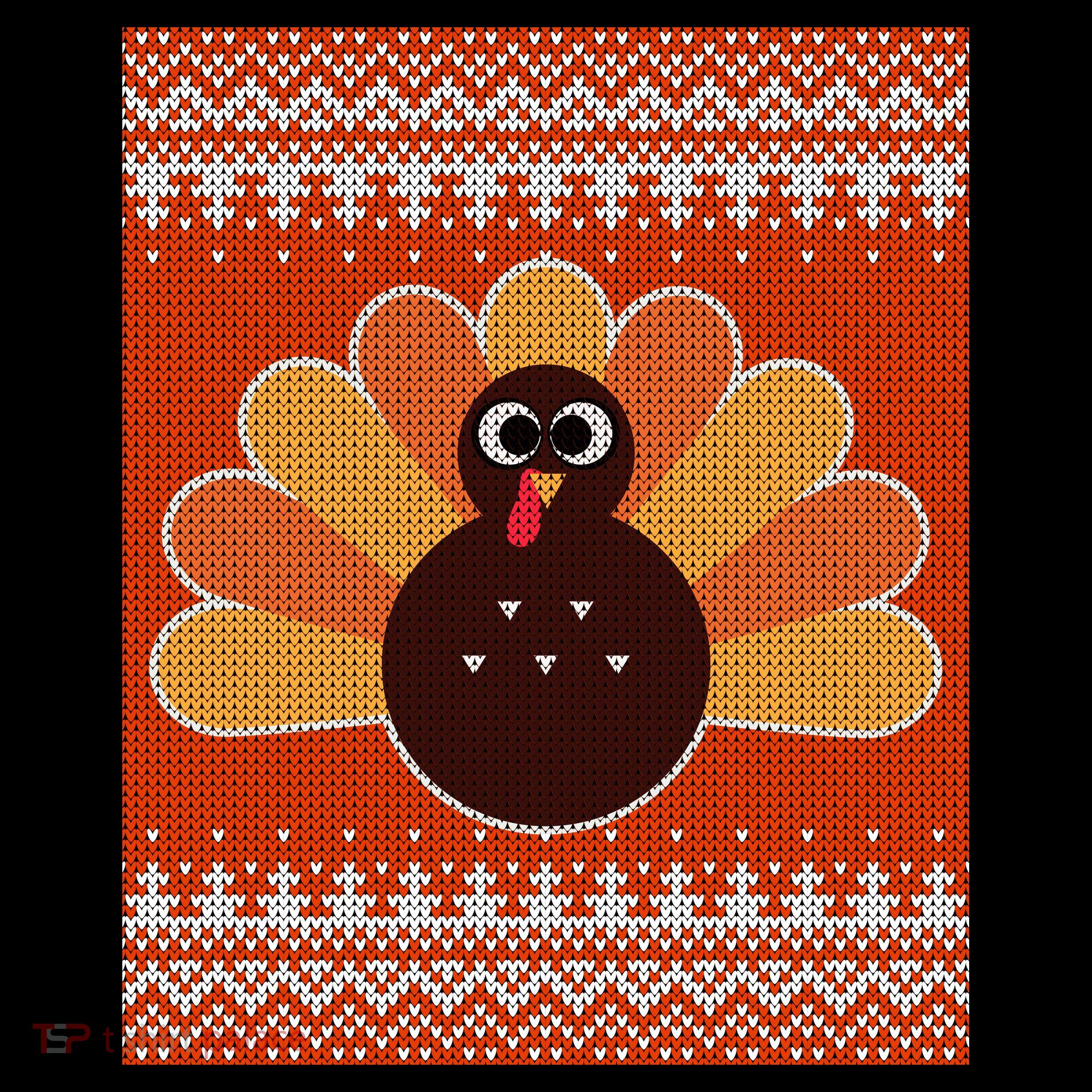 Thanksgiving Cute Turkey Ugly Sweater Women's Tank Top
