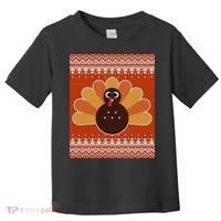 Thanksgiving Cute Turkey Ugly Sweater Toddler T-Shirt thumb 0