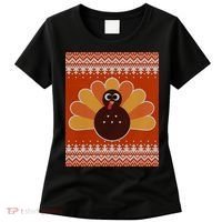 Thanksgiving Cute Turkey Ugly Sweater Women's T-Shirt thumb 0