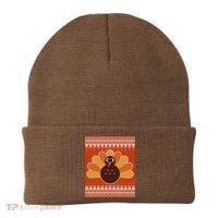 Thanksgiving Cute Turkey Ugly Sweater Beanie thumb 0