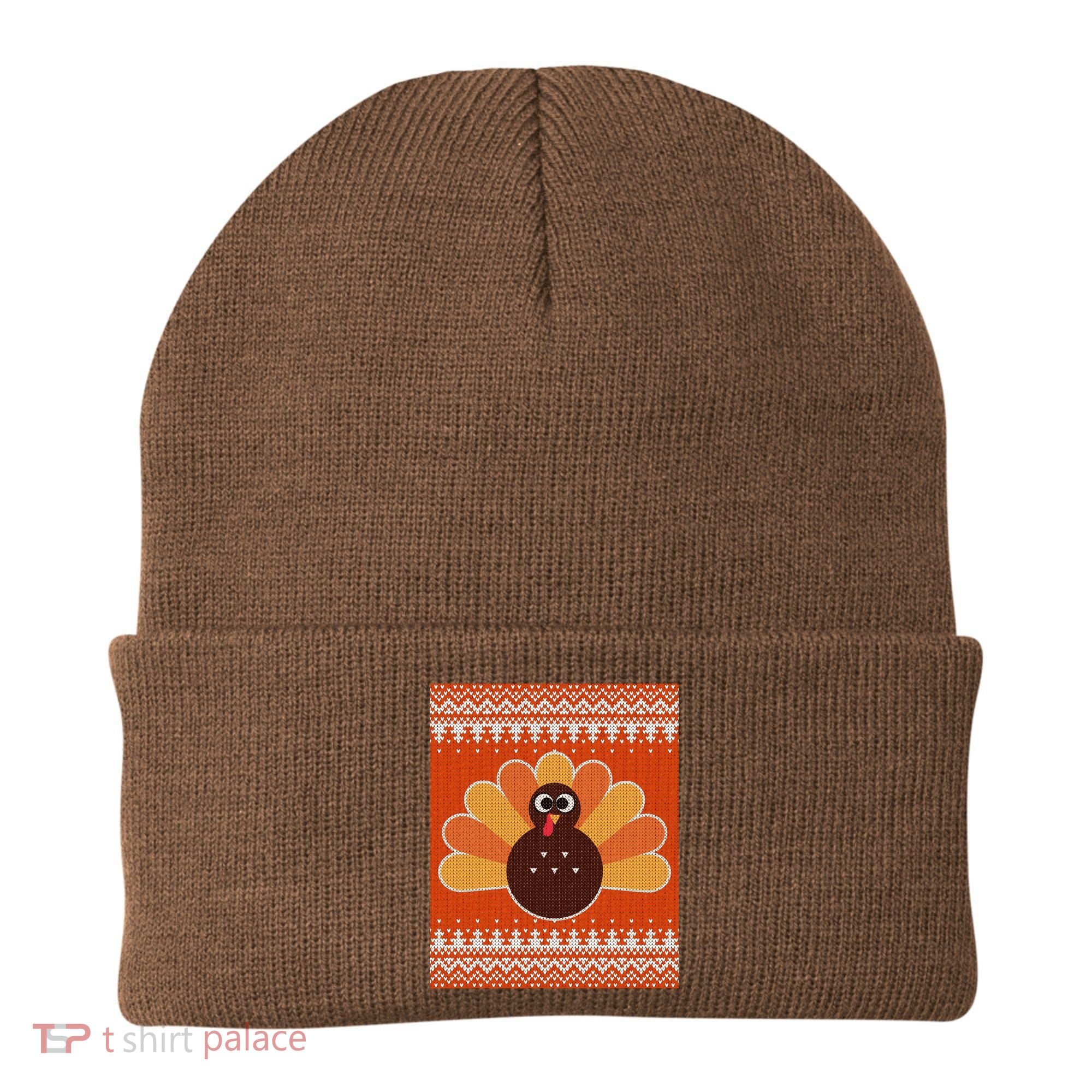 Thanksgiving Cute Turkey Ugly Sweater Beanie