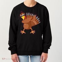 Thanksgiving Dabbing Turkey Women's Sweatshirt thumb 0