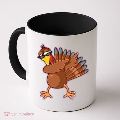 Thanksgiving Dabbing Turkey Coffee Mug