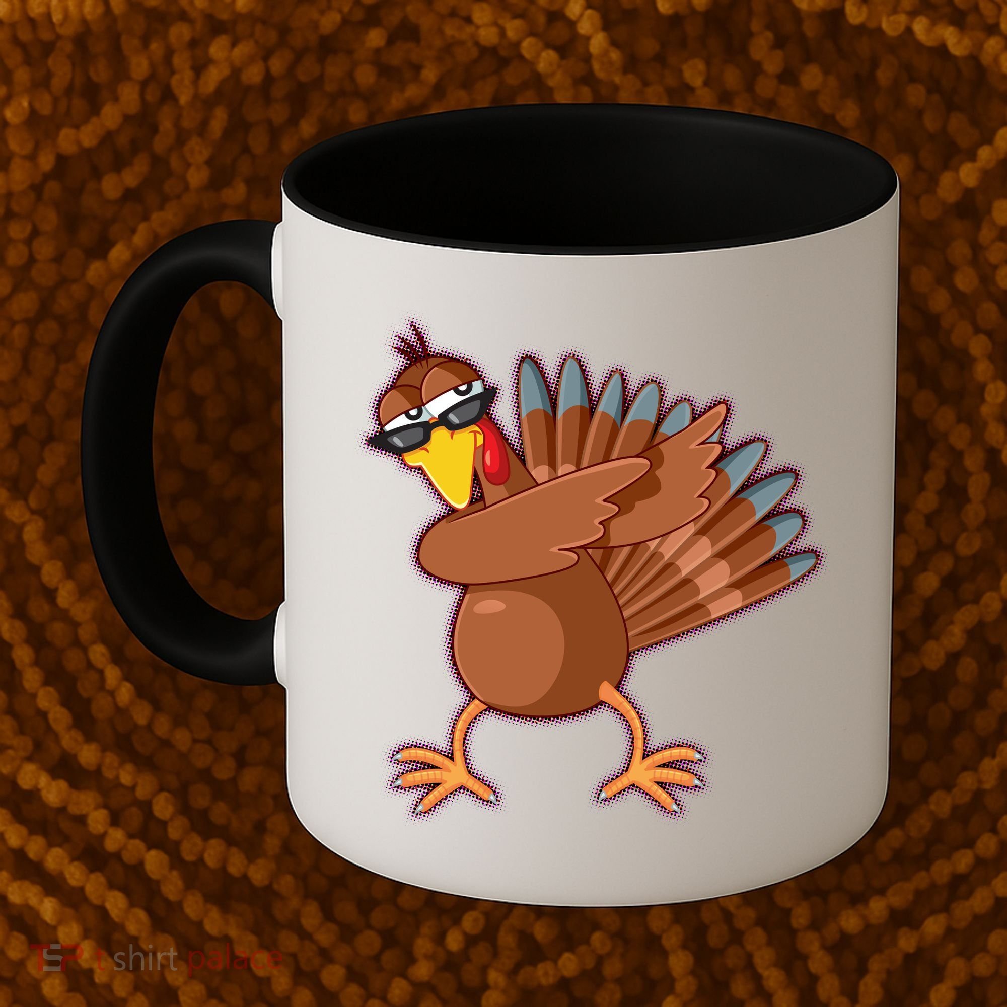 Thanksgiving Dabbing Turkey Coffee Mug