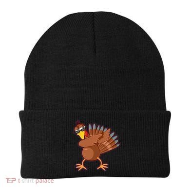 Thanksgiving Dabbing Turkey Beanie