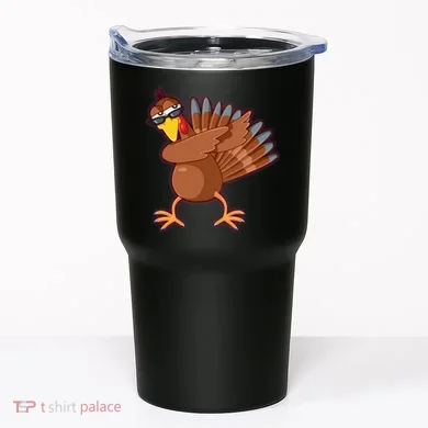 Thanksgiving Dabbing Turkey Tumbler
