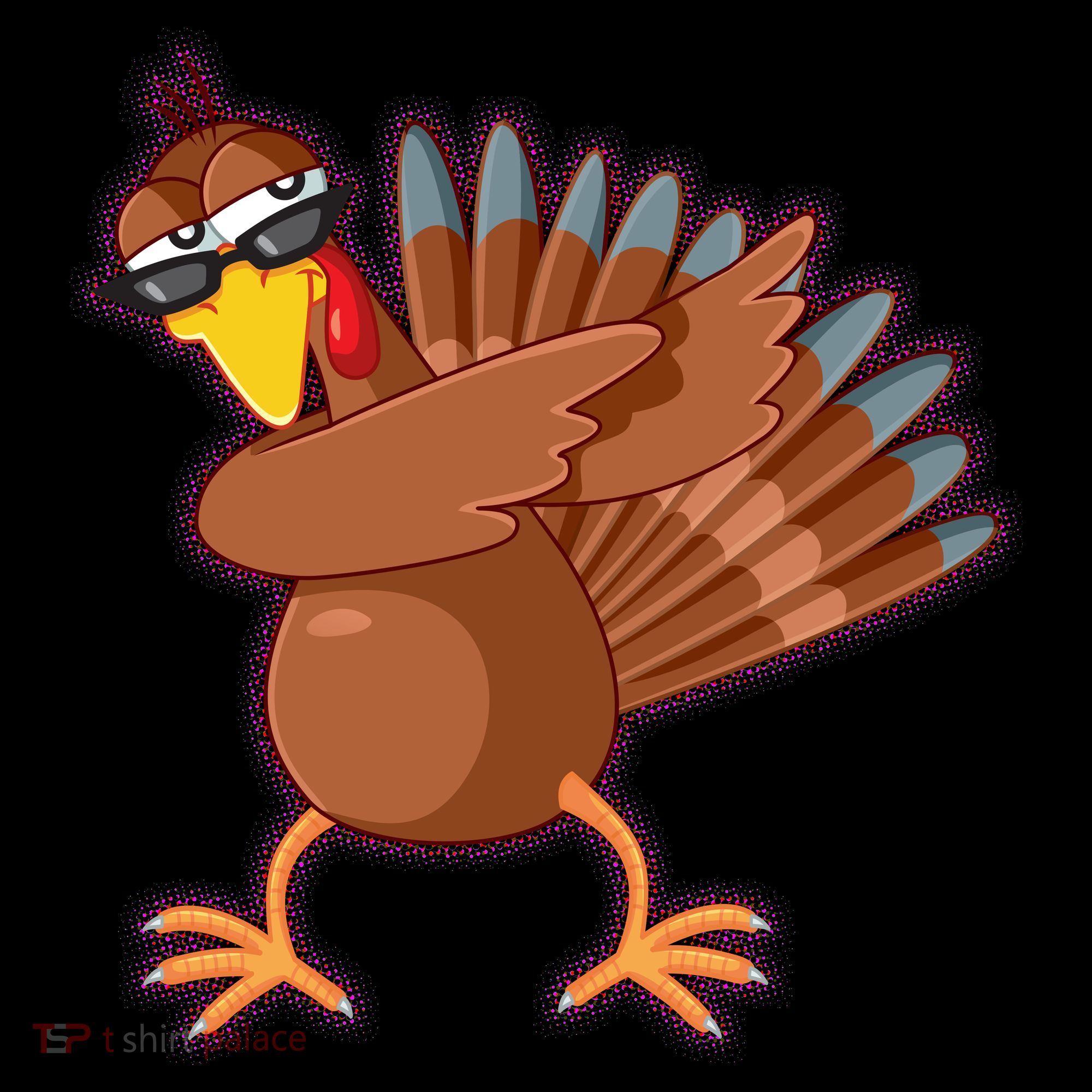 Thanksgiving Dabbing Turkey Ornament