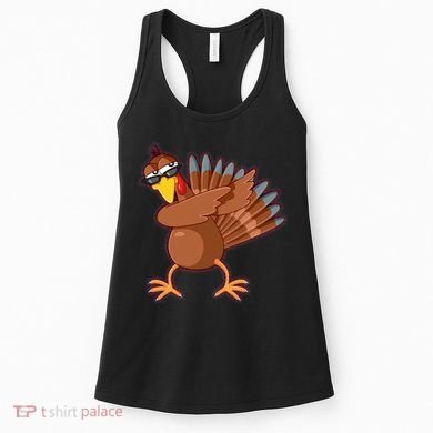 Thanksgiving Dabbing Turkey Women's Tank Top