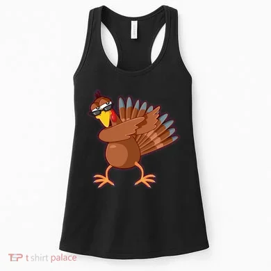 Thanksgiving Dabbing Turkey Women's Tank Top