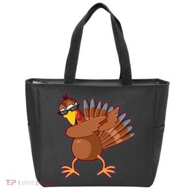 Thanksgiving Dabbing Turkey Tote Bag