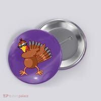 Thanksgiving Dabbing Turkey Button thumb 0