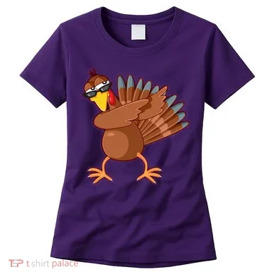 Thanksgiving Dabbing Turkey Women's T-Shirt