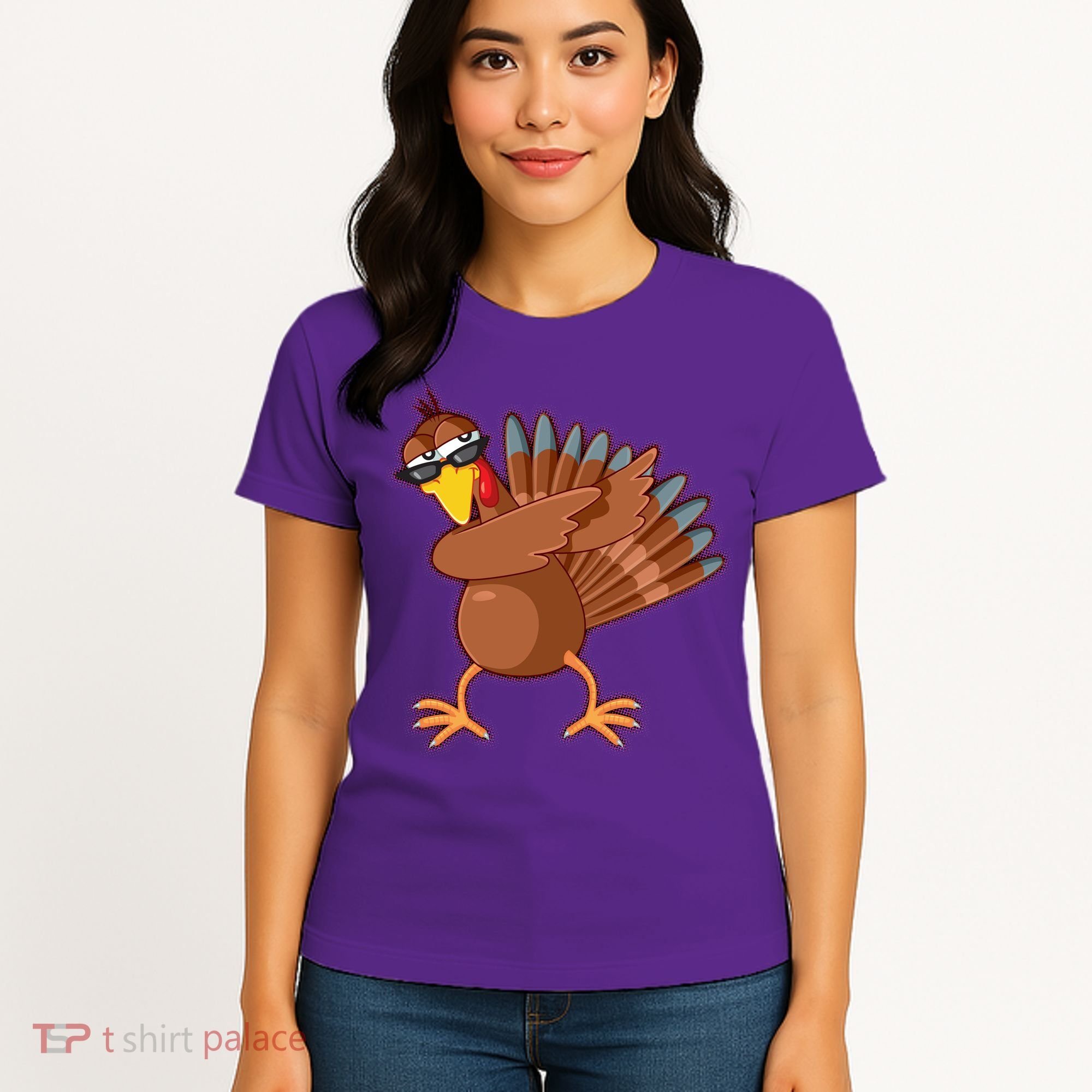 Thanksgiving Dabbing Turkey Women's T-Shirt