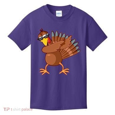 Thanksgiving Dabbing Turkey Kids T-Shirt