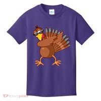 Thanksgiving Dabbing Turkey Kids T-Shirt thumb 0