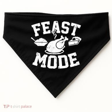 Thanksgiving Feast Mode USA-Made Doggie Bandana