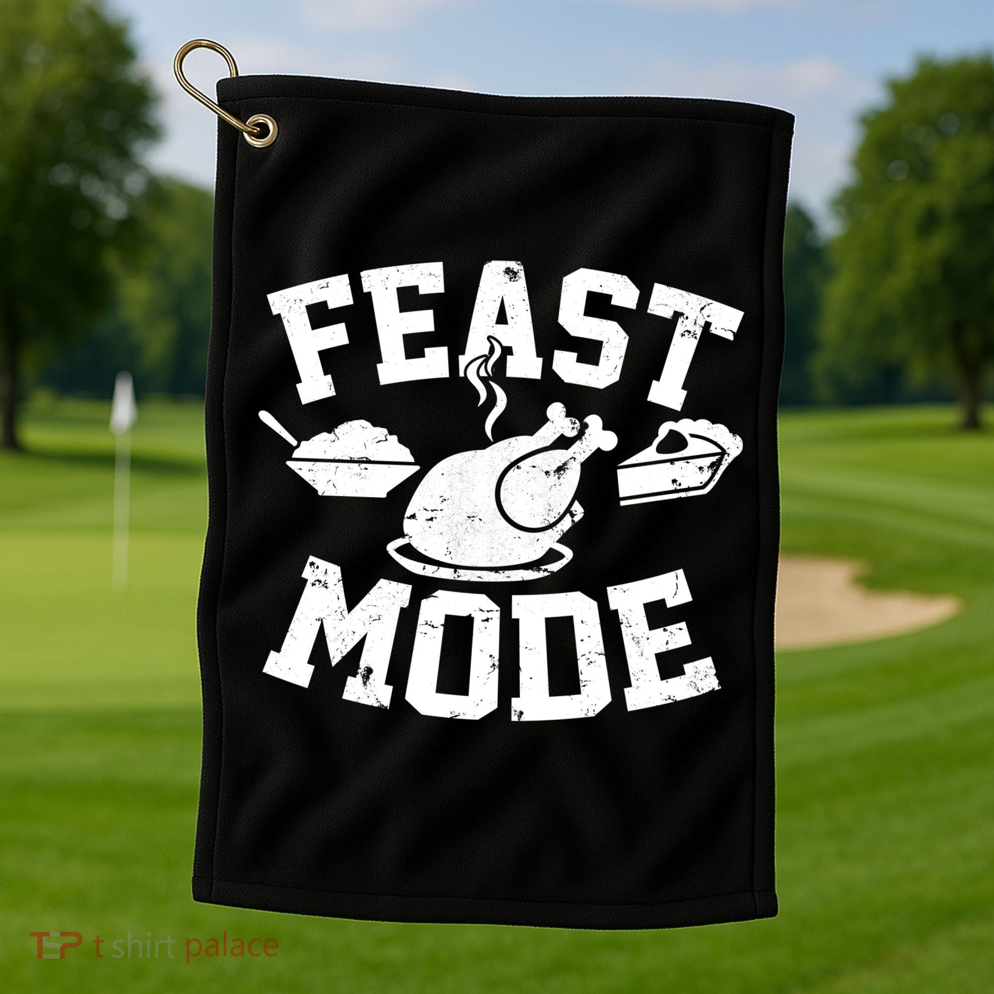 Thanksgiving Feast Mode Golf Towel