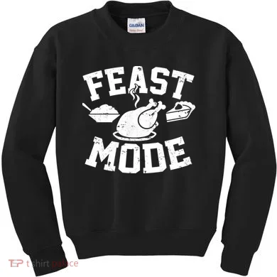 Thanksgiving Feast Mode Kids Sweatshirt