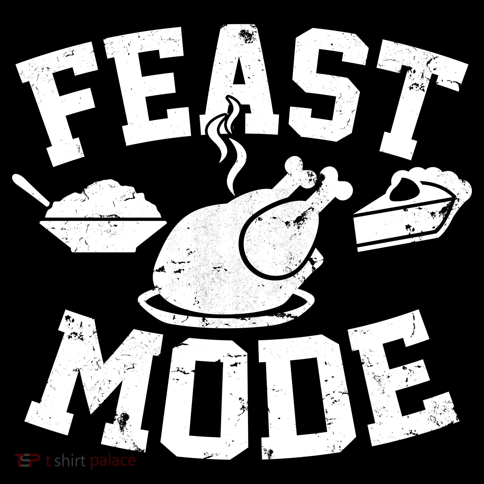 Thanksgiving Feast Mode Kids Long Sleeve Shirt